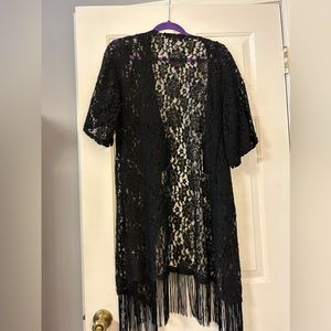 LulaRoe black lace Monroe